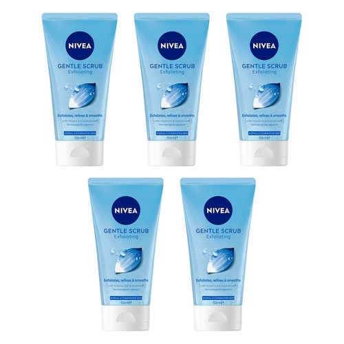 NIVEA Gentle Exfoliating Scrub 150mL Pack of 5