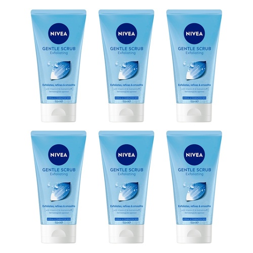 NIVEA Gentle Exfoliating Scrub 150mL Pack of 6