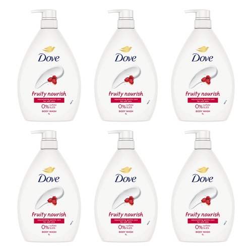 Dove Fruity Nourish Body Wash 1L Pack of 6