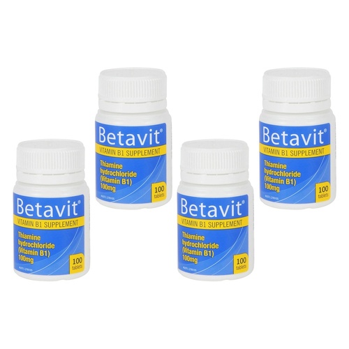 Betavit 100mg Tablets - Bottle of 100 Pack of 4
