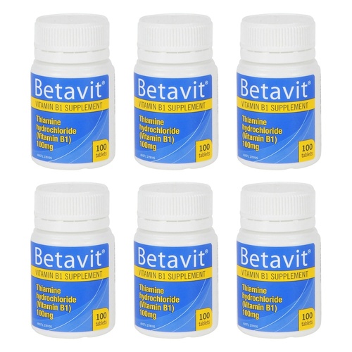 Betavit 100mg Tablets - Bottle of 100 Pack of 6