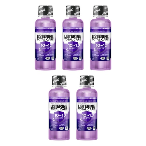 Listerine Total Care Mouthwash 100mL Travel Size x 8 Bundle of 5