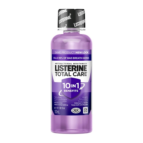 Listerine Total Care Mouthwash 100mL Travel Size x 8