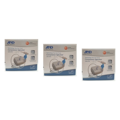 A&D Medical Compact Compressor Nebuliser Pack of 3