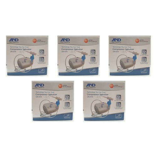 A&D Medical Compact Compressor Nebuliser Pack of 5