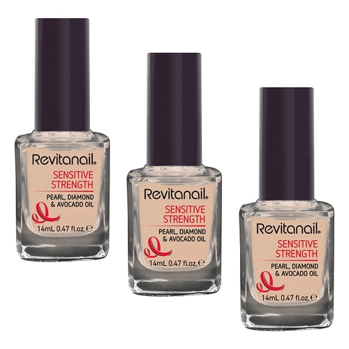 Revitanail Sensitive Strengthener 14mL Pack of 3