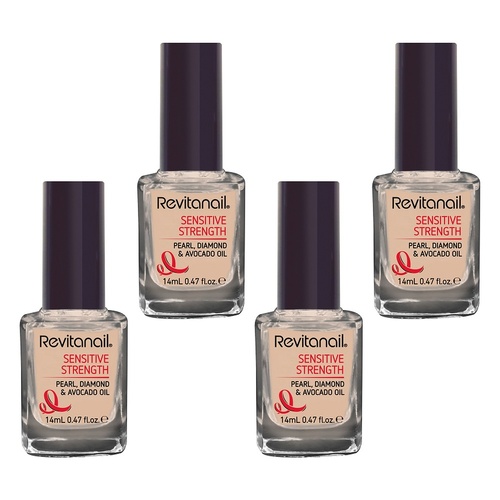 Revitanail Sensitive Strengthener 14mL Pack of 4
