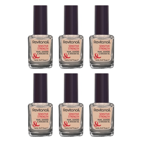 Revitanail Sensitive Strengthener 14mL Pack of 6