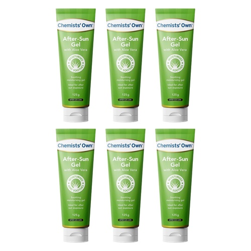 Chemists' Own After-Sun Gel with Aloe Vera Tube 125g Pack of 6