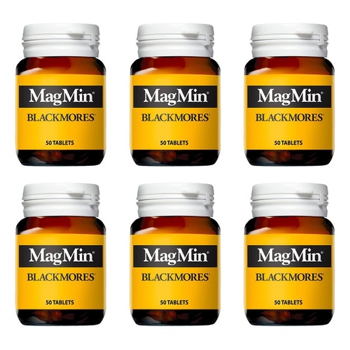 Blackmores MagMin (PBS) Tablets 50 Bottle Pack of 6
