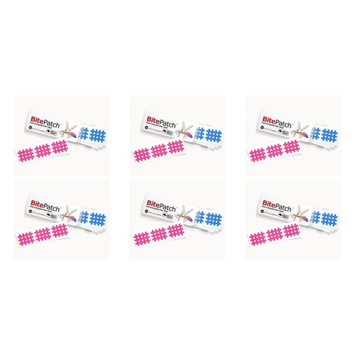 BitePatch Mosquito Bite Relief Colour 24 Pack x 15 Bundle of 6