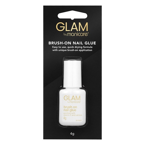 Glam by Manicare Brush-On Nail Glue 4g x 3