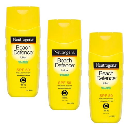 Neutrogena® Beach Defence Sunscreen Lotion SPF50 198mL Pack of 3