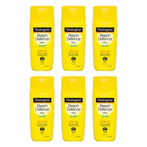 Neutrogena® Beach Defence Sunscreen Lotion SPF50 198mL Pack of 6