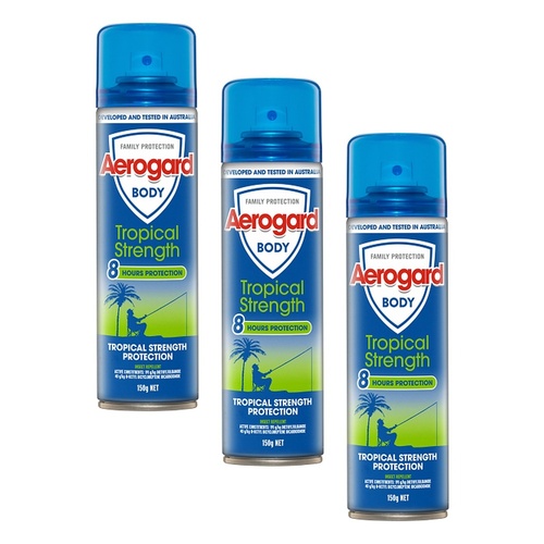 Aerogard Tropical Strength Repellent 150g Pack of 3