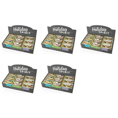 The Somerset Toiletry Co Holiday Spirit Soap 200g Assorted Counter Display of 18 Bundle of 5
