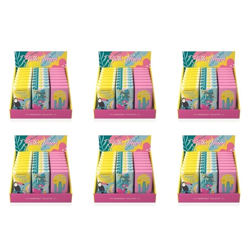 The Somerset Toiletry Co Bath Fizzer Bars 200g Assorted Counter Display of 24 Bundle of 6