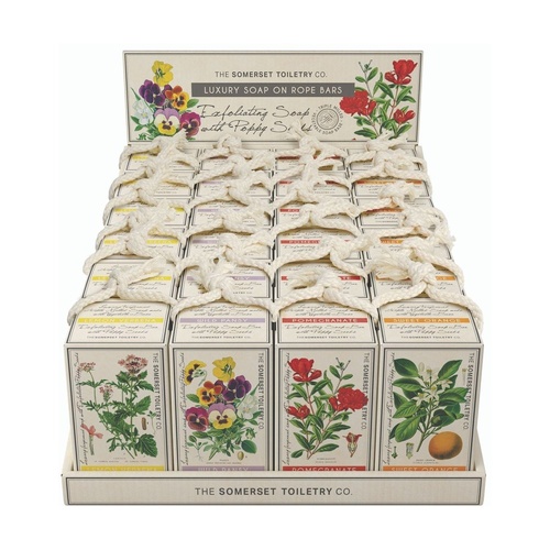 The Somerset Toiletry Co Soap on a Rope 230g Assorted Counter Display of 24