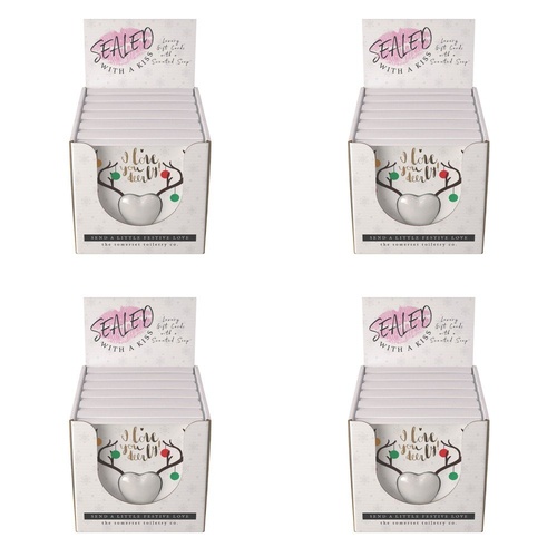 The Somerset Toiletry Co Love You Deerly Soap in a Card Counter Display of 6 Bundle of 4