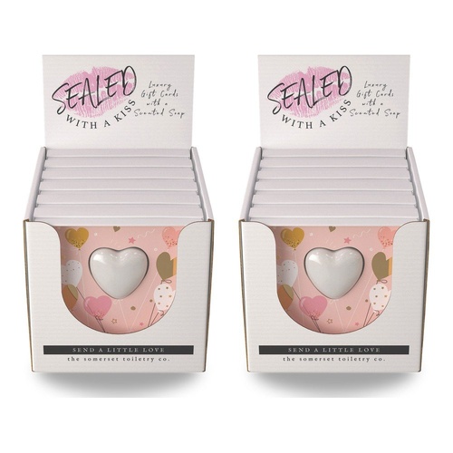 The Somerset Toiletry Co Happy Birthday Soap in a Card Counter Display of 6 Bundle of 2