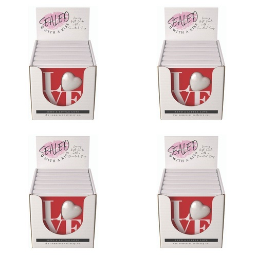 The Somerset Toiletry Co Love You Soap in a Card Counter Display of 6 Bundle of 4