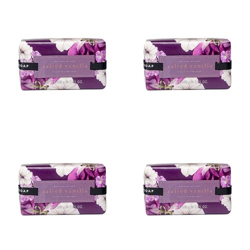 Ministry of Soap Blush Hues Salted Vanilla Triple Milled Soap 200g Pack of 4