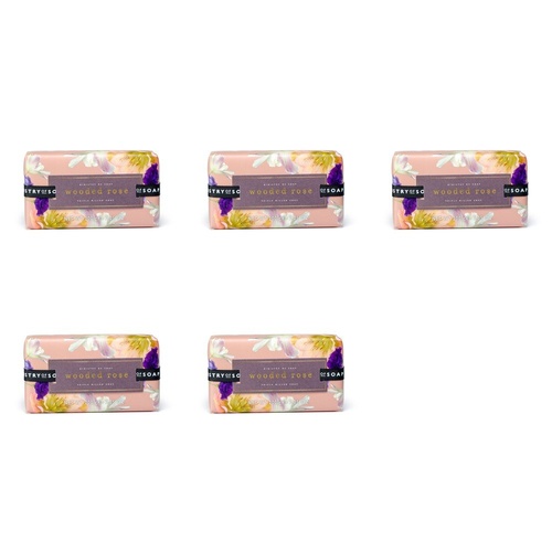 Ministry of Soap Blush Hues Wooded Rose Triple Milled Soap 200g Pack of 5