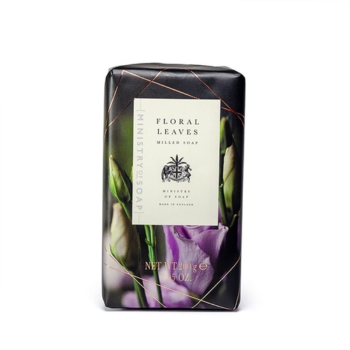 Ministry of Soap Dark Floral Collection Floral Leaves Milled Soap 200g