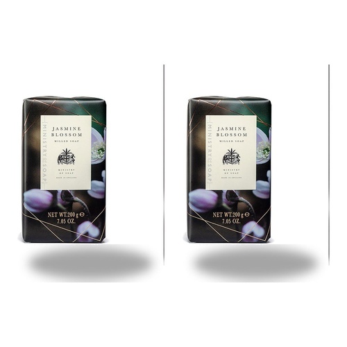 Ministry of Soap Dark Floral Collection Jasmine Blossom Milled Soap 200g Bundle of 2