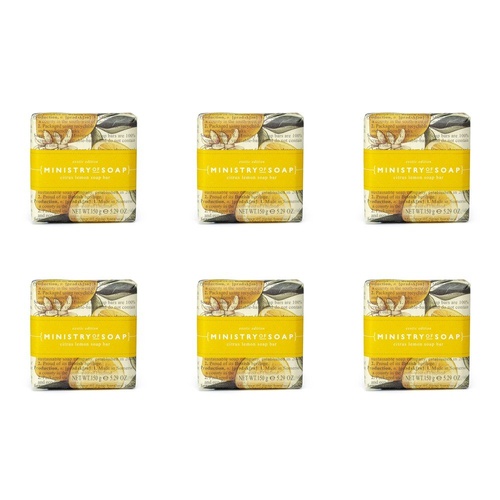 Ministry of Soap Exotic Edition Citrus Lemon Square Soap Bar 150g Pack of 6