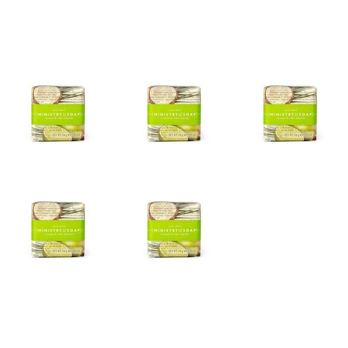 Ministry of Soap Exotic Edition Coconut and Lime Square Soap Bar 150g Pack of 5