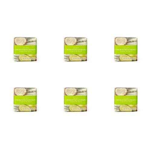 Ministry of Soap Exotic Edition Coconut and Lime Square Soap Bar 150g Pack of 6