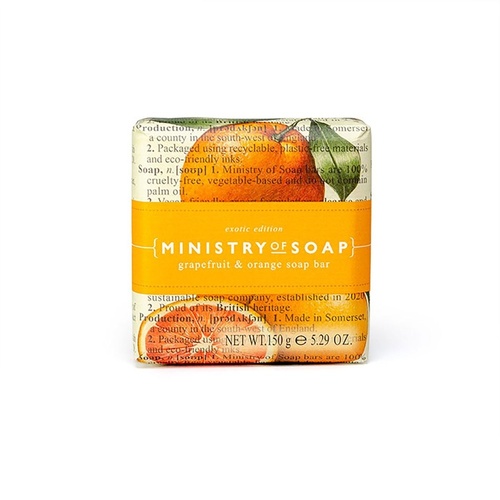 Ministry of Soap Exotic Edition Grapefruit and Orange Square Soap Bar 150g