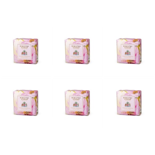 Ministry of Soap Oil Painting Spring Pear and Tuberose Milled Soap 150g Pack of 6