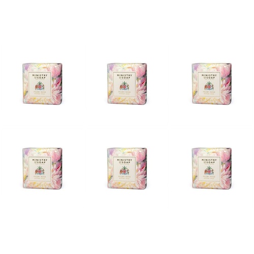Ministry of Soap Oil Painting Spring Peony Rose Milled Soap 150g Pack of 6