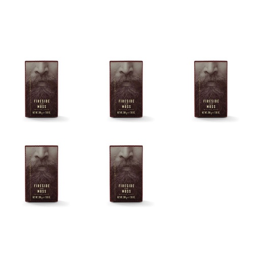 Ministry of Soap Woodsman's Fireside and Moss Milled Soap 200g Pack of 5