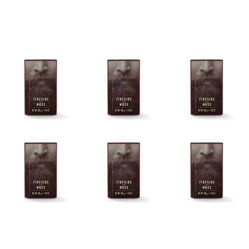 Ministry of Soap Woodsman's Fireside and Moss Milled Soap 200g Pack of 6