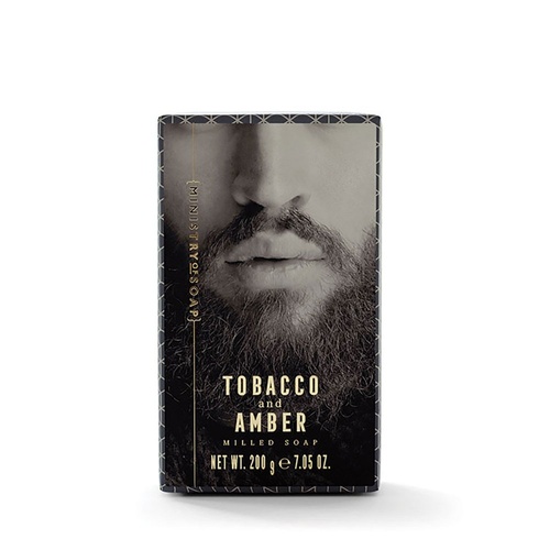 Ministry of Soap Woodsman's Tobacco and Amber Milled Soap 200g
