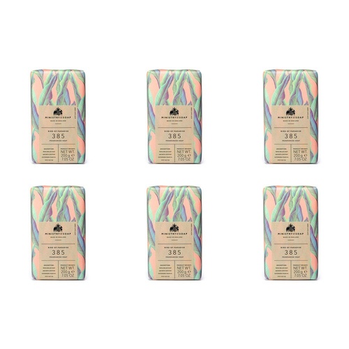 Ministry of Soap Natural Rainforest Bird of Paradise Fragranced Soap 200g Pack of 6