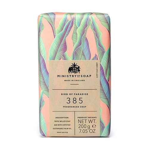 Ministry of Soap Natural Rainforest Bird of Paradise Fragranced Soap 200g