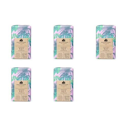 Ministry of Soap Natural Rainforest Tropical Mist Fragranced Soap 200g Pack of 5