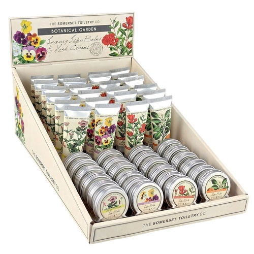 The Somerset Toiletry Co Botanical Hand Creams & Lip Balms Counter Display of 48