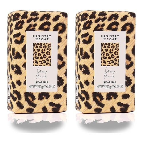 Ministry of Soap Wild Side Citrus Musk Soap Bar 200g Pack of 2