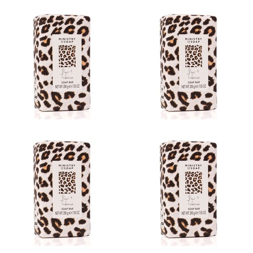 Ministry of Soap Wild Side Pear and Tuberose Soap Bar 200g Pack of 4