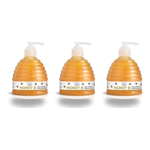 Scottish Fine Soaps Honey B Creme Hand Wash 300mL Pump Bottle Pack of 3