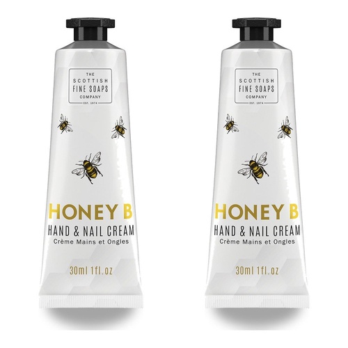 Scottish Fine Soaps Honey B Hand & Nail Cream 30mL Pack of 2