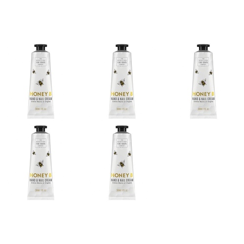 Scottish Fine Soaps Honey B Hand & Nail Cream 30mL Pack of 5