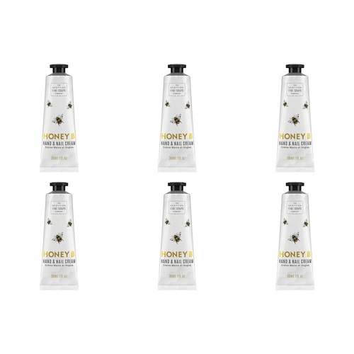 Scottish Fine Soaps Honey B Hand & Nail Cream 30mL Pack of 6