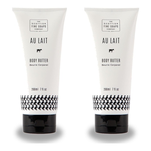 Scottish Fine Soaps Au Lait Body Butter 200mL Pack of 2