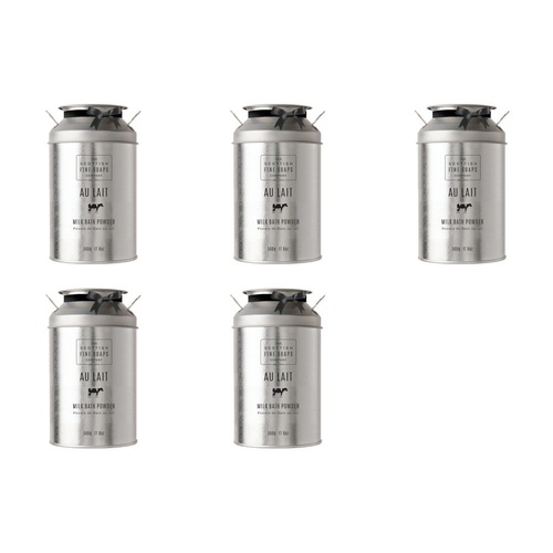 Scottish Fine Soaps Au Lait Milk Bath Powder 500g Tin Pack of 5